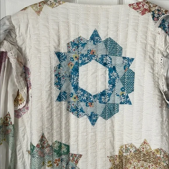 Sezane x Sea Collaboration quilted patchwork cardigan - Picture 8 of 8